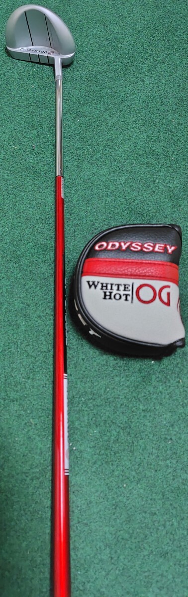 目立った傷や汚れなし送料込 オデッセイ White Hot OG ROSSIE S マレット型パター ストロークラボ シャフト