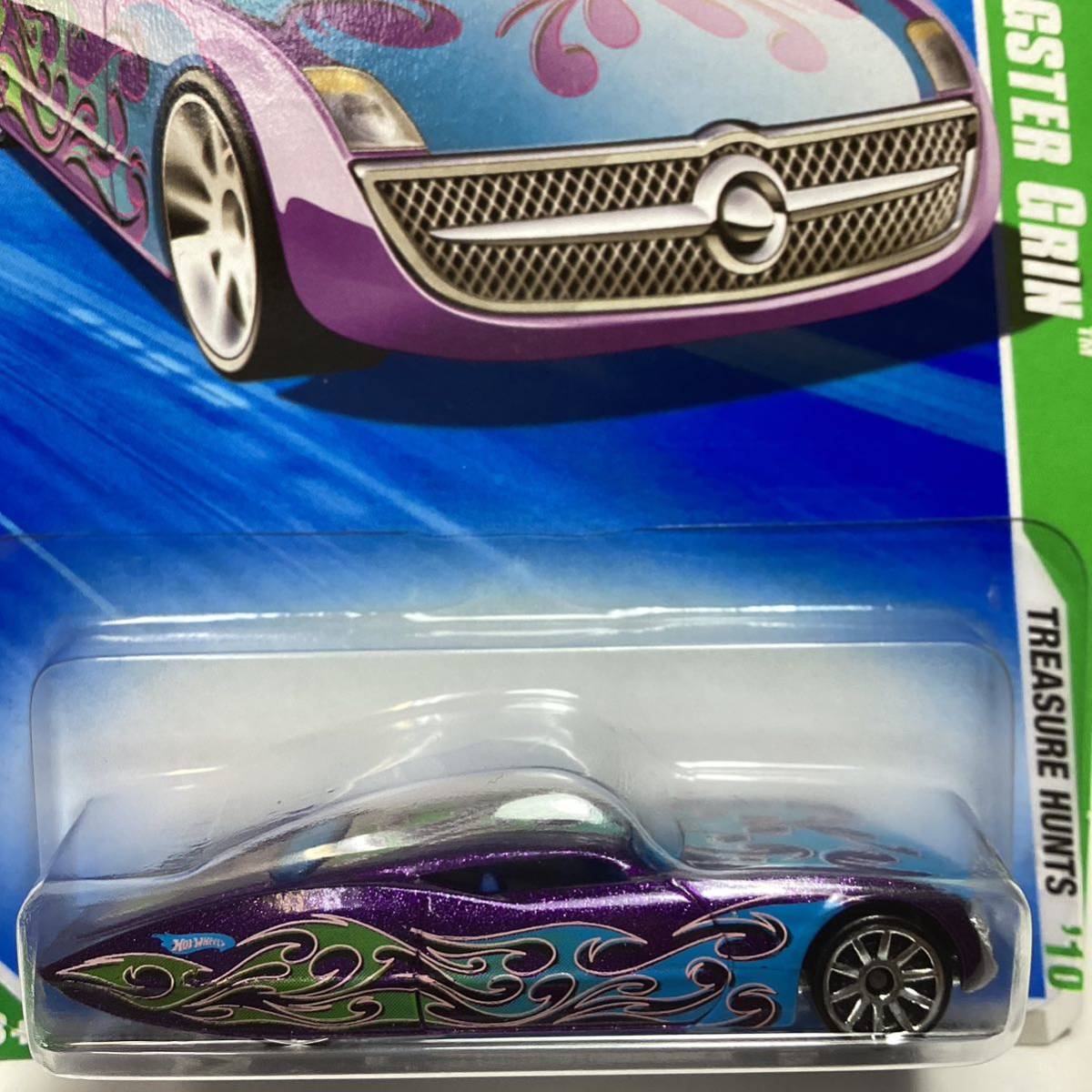 未使用に近いTREASURE HUNT トレジャーハントホットウィール ギャングスター グリン Hot Wheelsの落札情報詳細