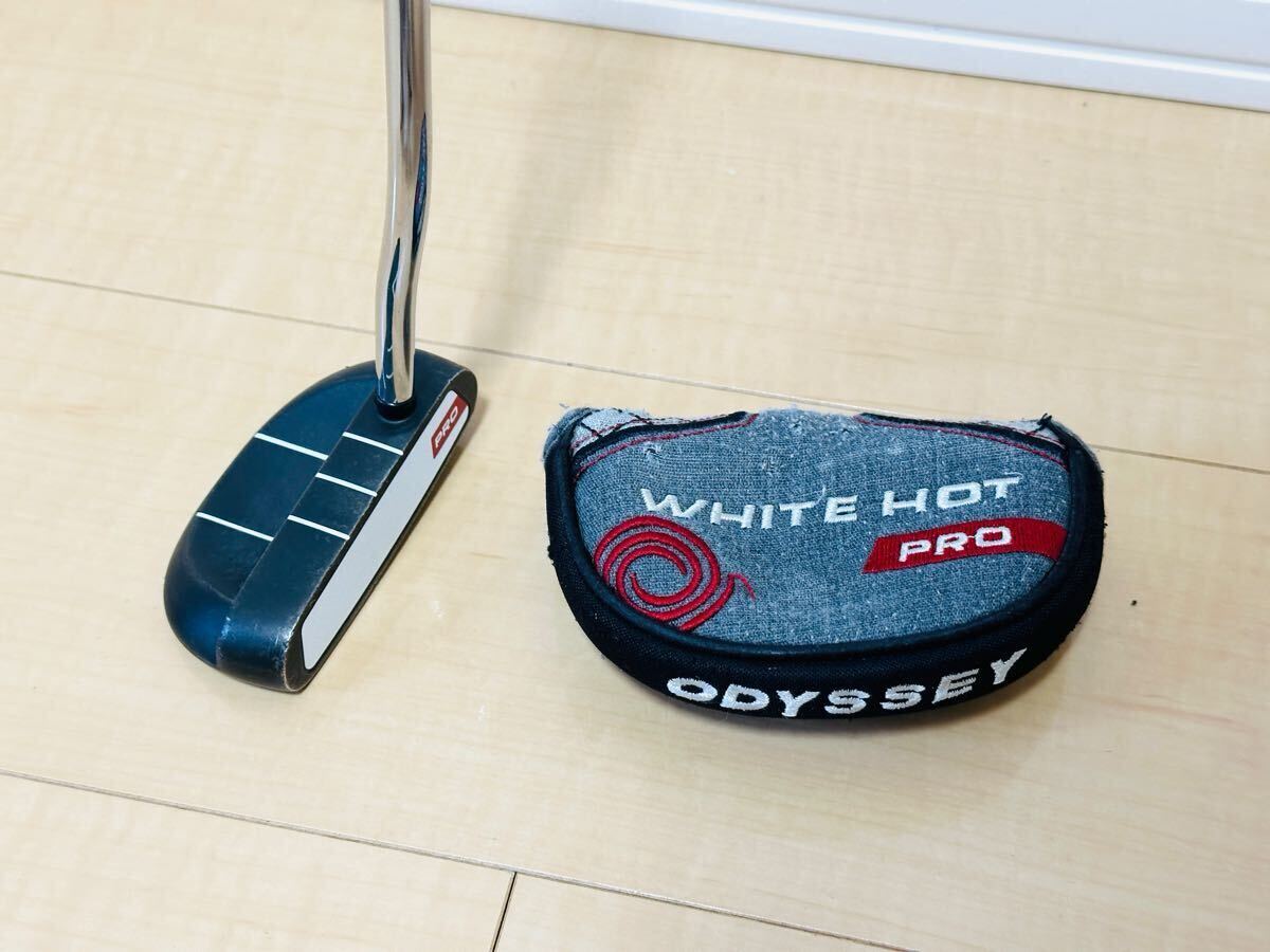 目立った傷や汚れなしオデッセイ ホワイトホットプロ ROSSIE ODYSSEY WHITE HOT PRO パター インチ グリップ