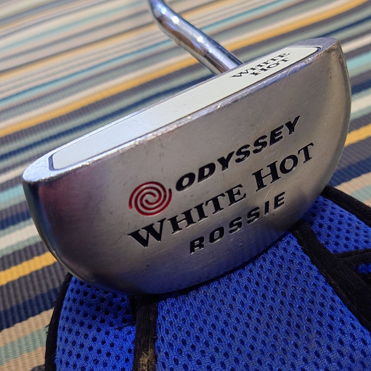 やや傷や汚れあり東yd ODYSSEY WHITE HOT ROSSIE パター ホワイトホット パターカバー有 オデッセイ 中古