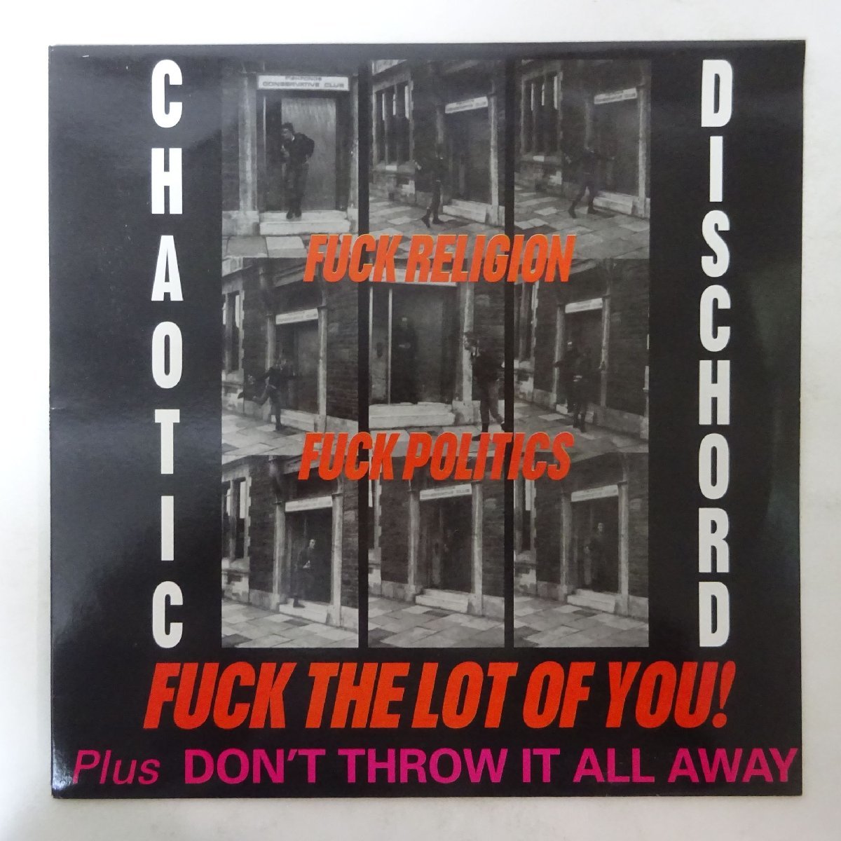 やや傷や汚れあり14007775 UK盤Chaotic Dischord Fuck Religion Fuck Politics