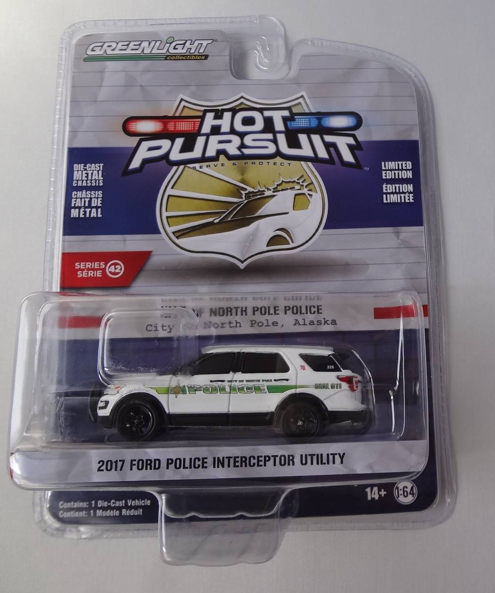 未使用グリーンライト GREENLIGHT FORD POLICE INTERCEPTOR UTILITY HOT