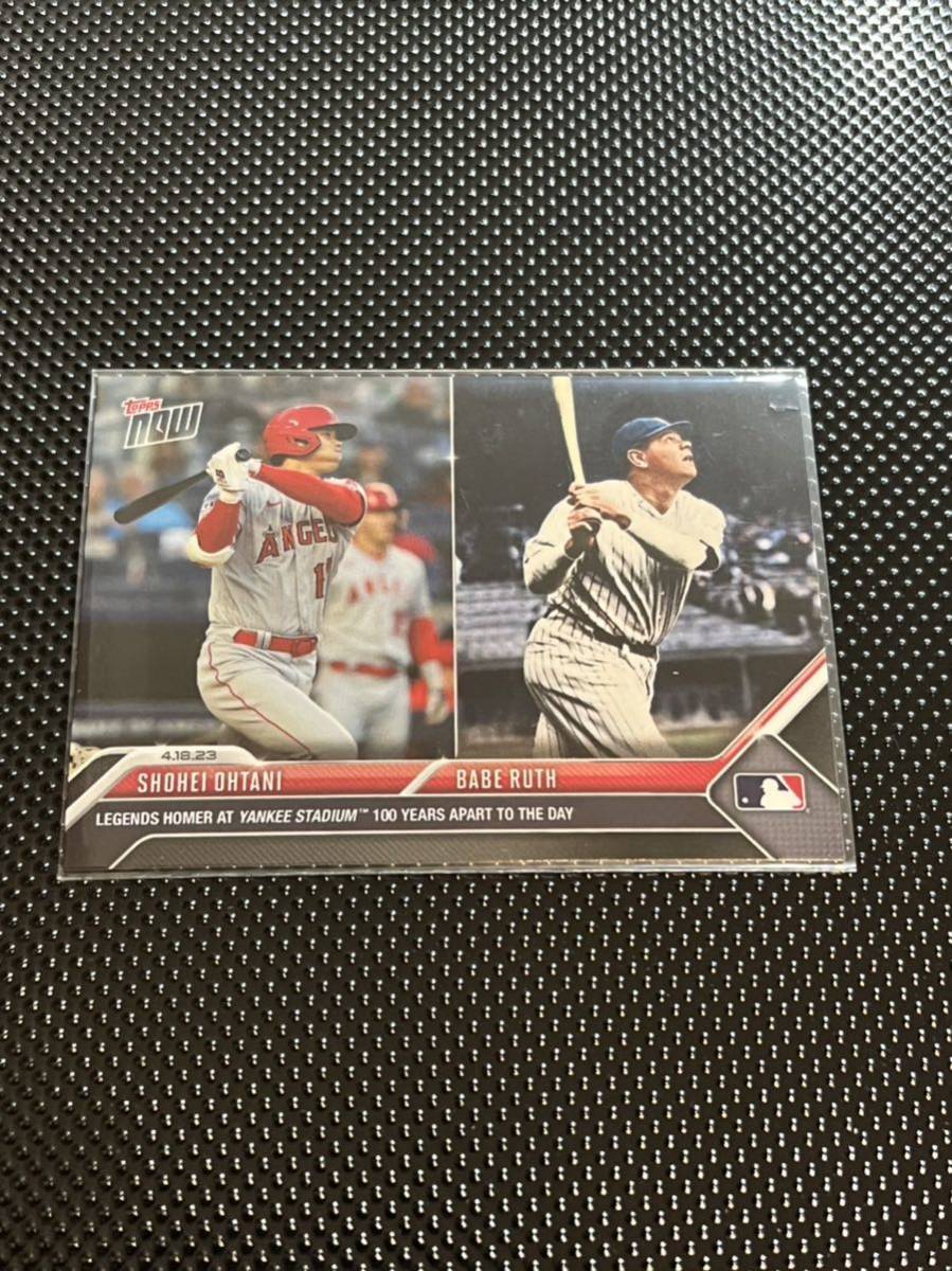 目立った傷や汚れなし大谷翔平 ベーブルース Topps Now 二刀流 Shohei Ohtani Babe Ruth