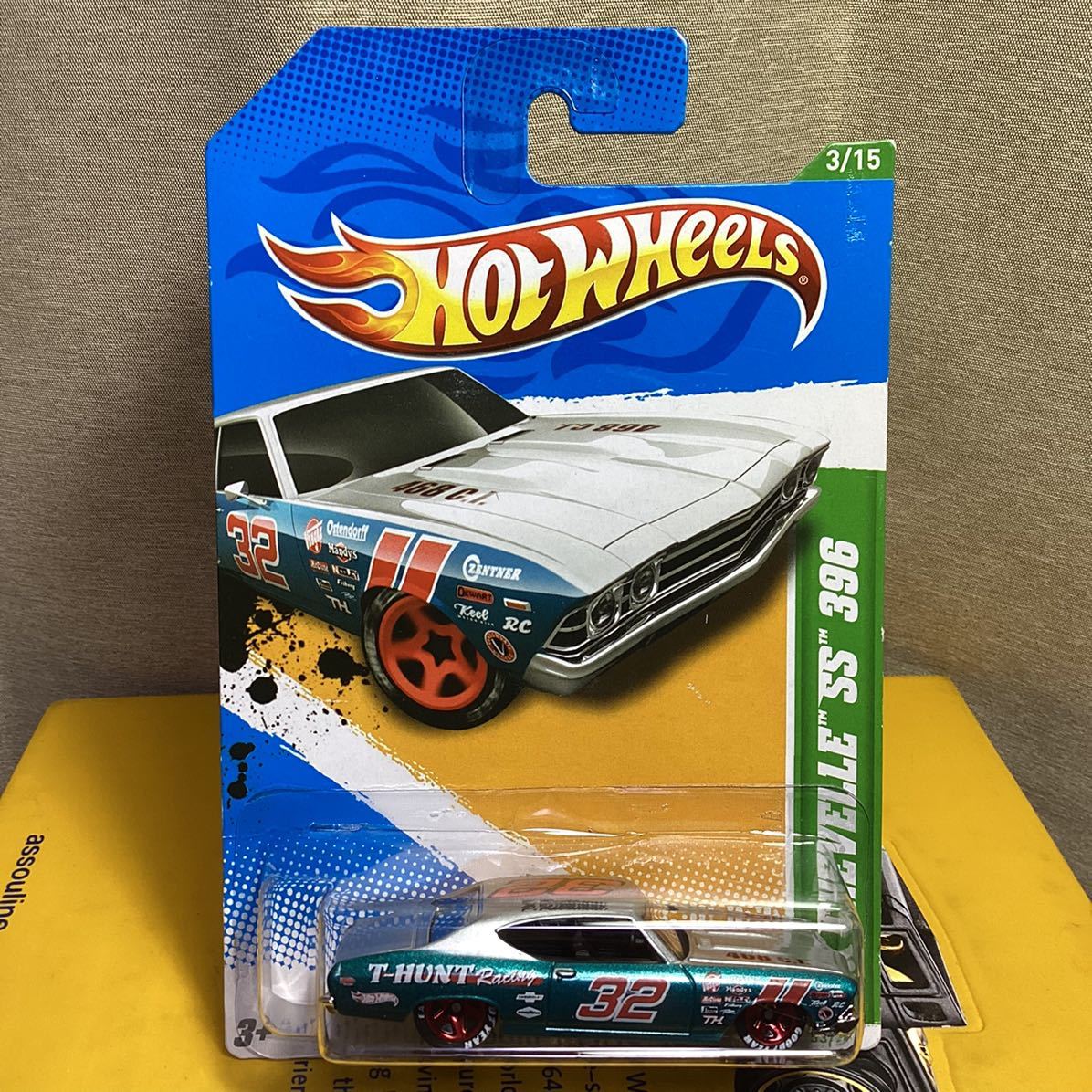未使用に近いトレジャーハントTreasure Hunt ホットウィール シボレー シェベル SS Hot