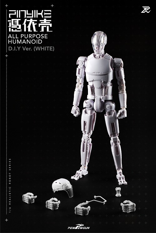 新品PEWPEWGUN PINYIKE Robotic Nude Body 憑依売 ホワイト DIY ver 1 6スケール対応