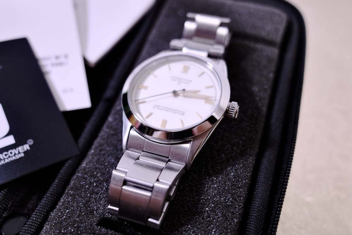 未使用に近い即完売 アンダーカバー 2016AW 限定 FUCK THE CLOCK 超希少 アンティークROLEX型ウォッチ 腕時計