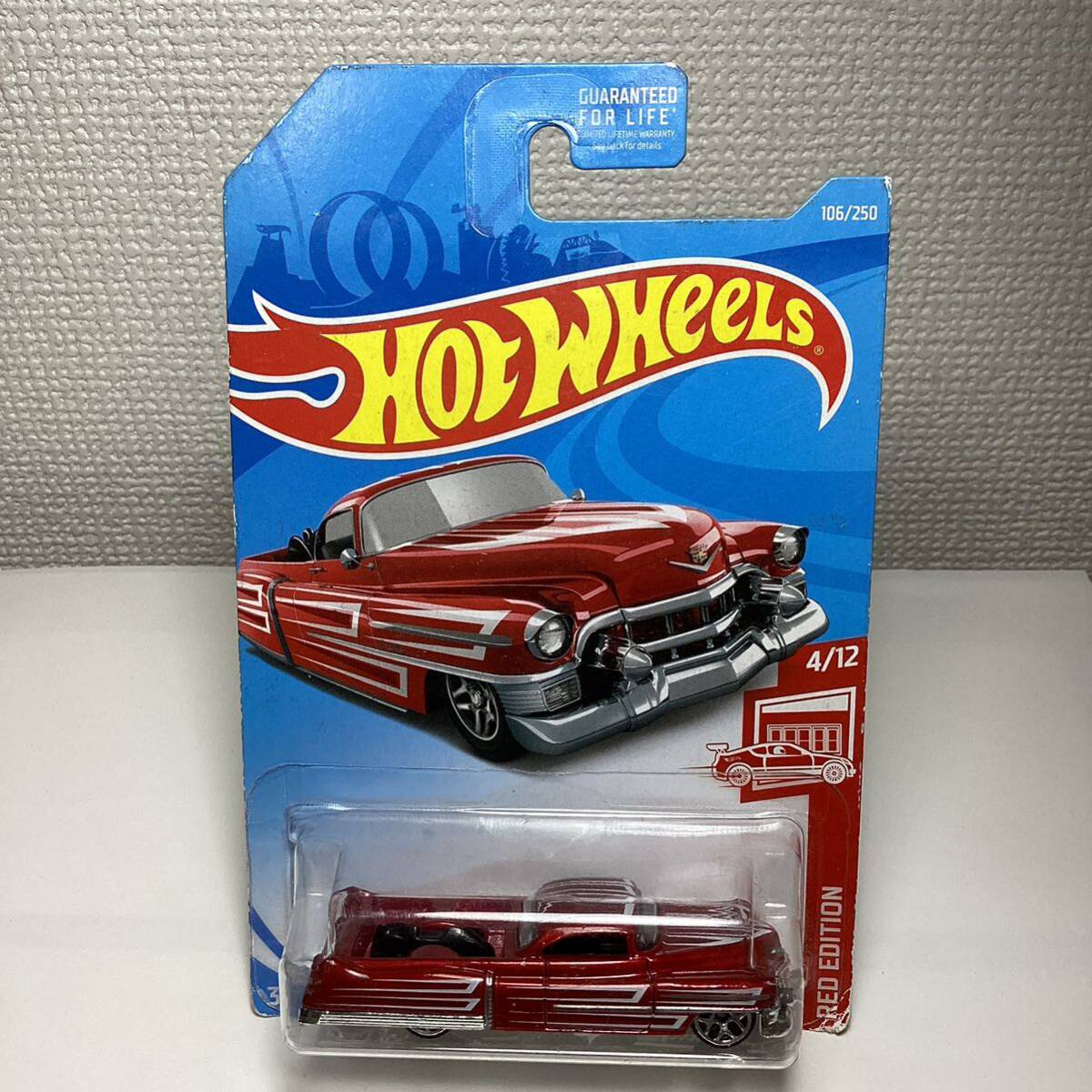 未使用に近いTarget限定レッドエディションホットウィール カスタム 53 キャデラック RED EDITION Hot