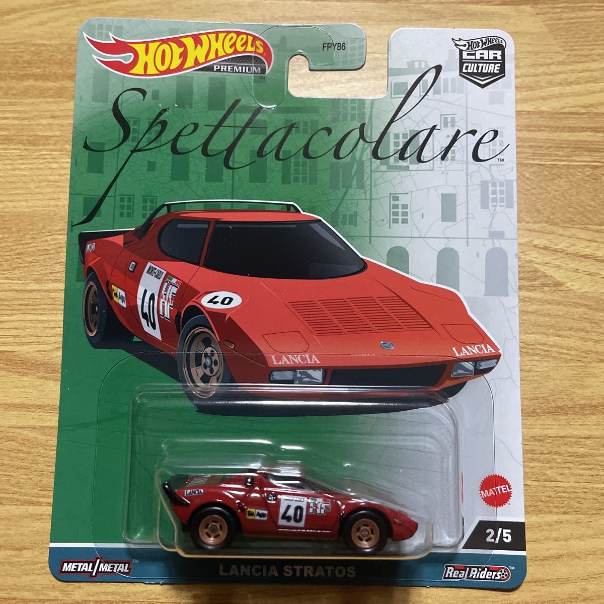 未使用ホットウィール Hot Wheels カーカルチャー スペッタコラーレ ランチア ストラトス LANCIA STRATOS
