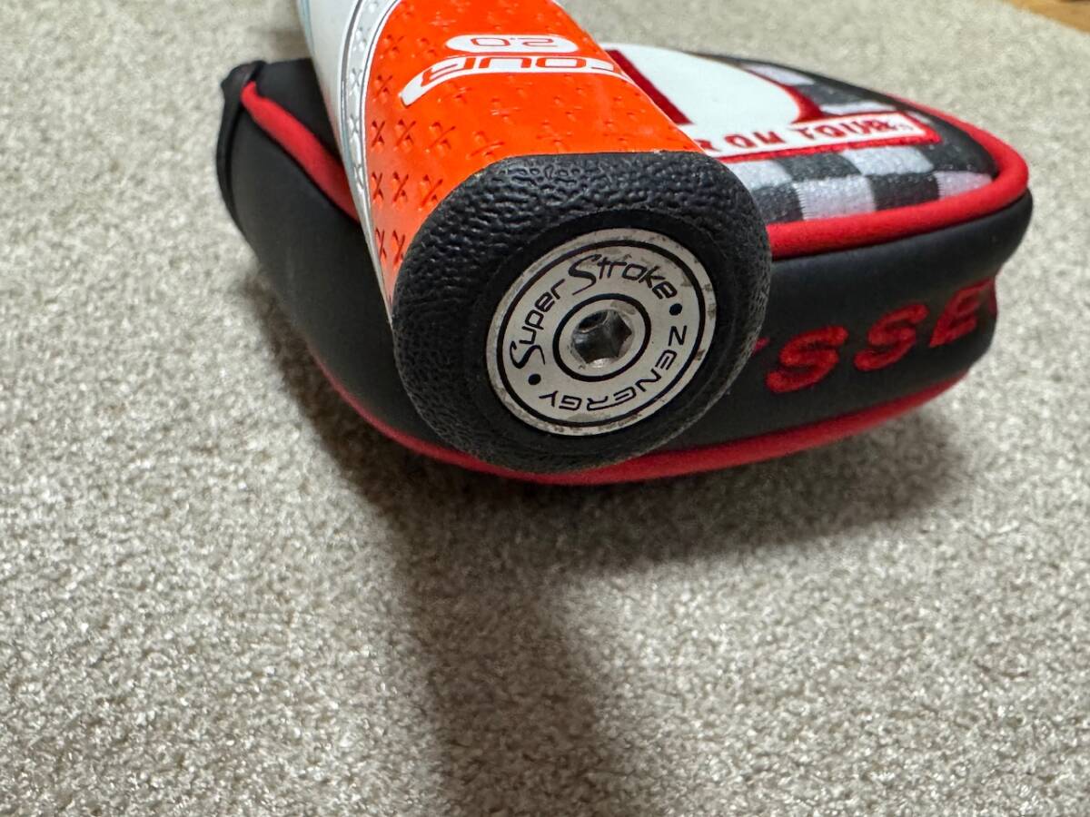 未使用に近いOdyssey WHITE HOT OG ROSSIE S JOHN RAHM LIMITEDオデッセイ ホワイトホット OG ROSSIE S ノーサイトライン inchの