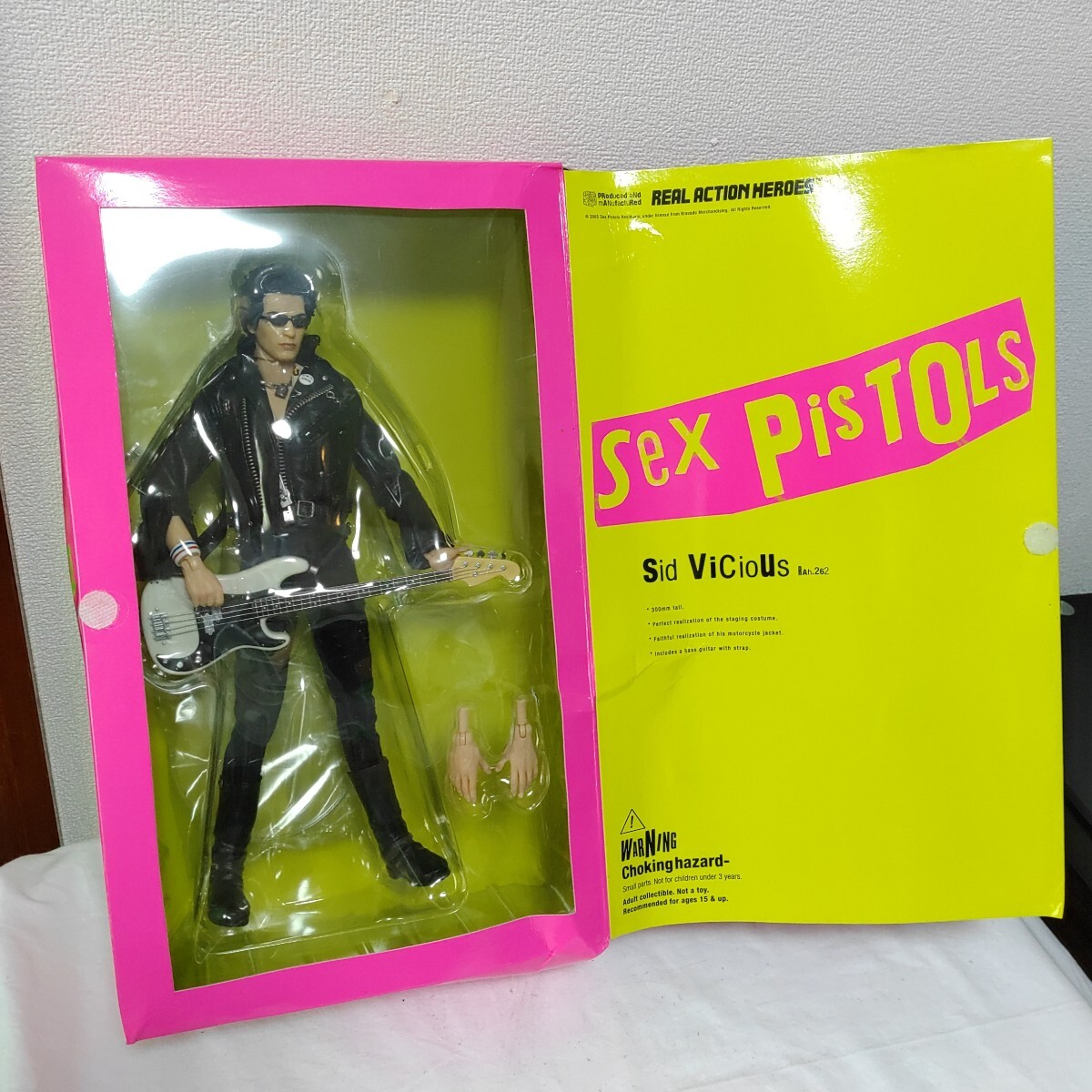 傷や汚れありリアルアクションヒーローズ SEX PISTOLS Sid Vicious シドビシャス Real Action