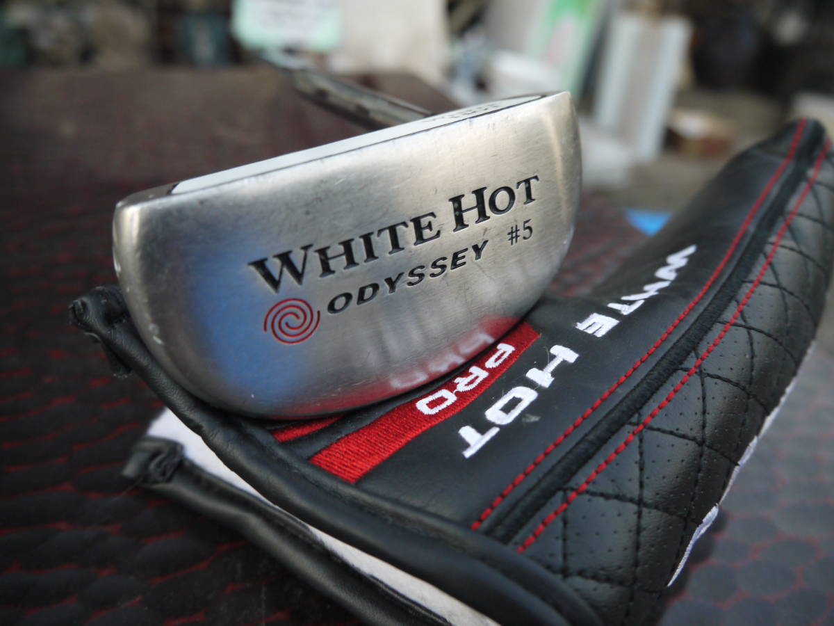 傷や汚れあり3Nov09 H中古 オデッセイ ホワイトホット 5 32インチ 女性向き オリジナルスチール ODYSSEY White Hot ヘッドカバー付きの落札情報詳細