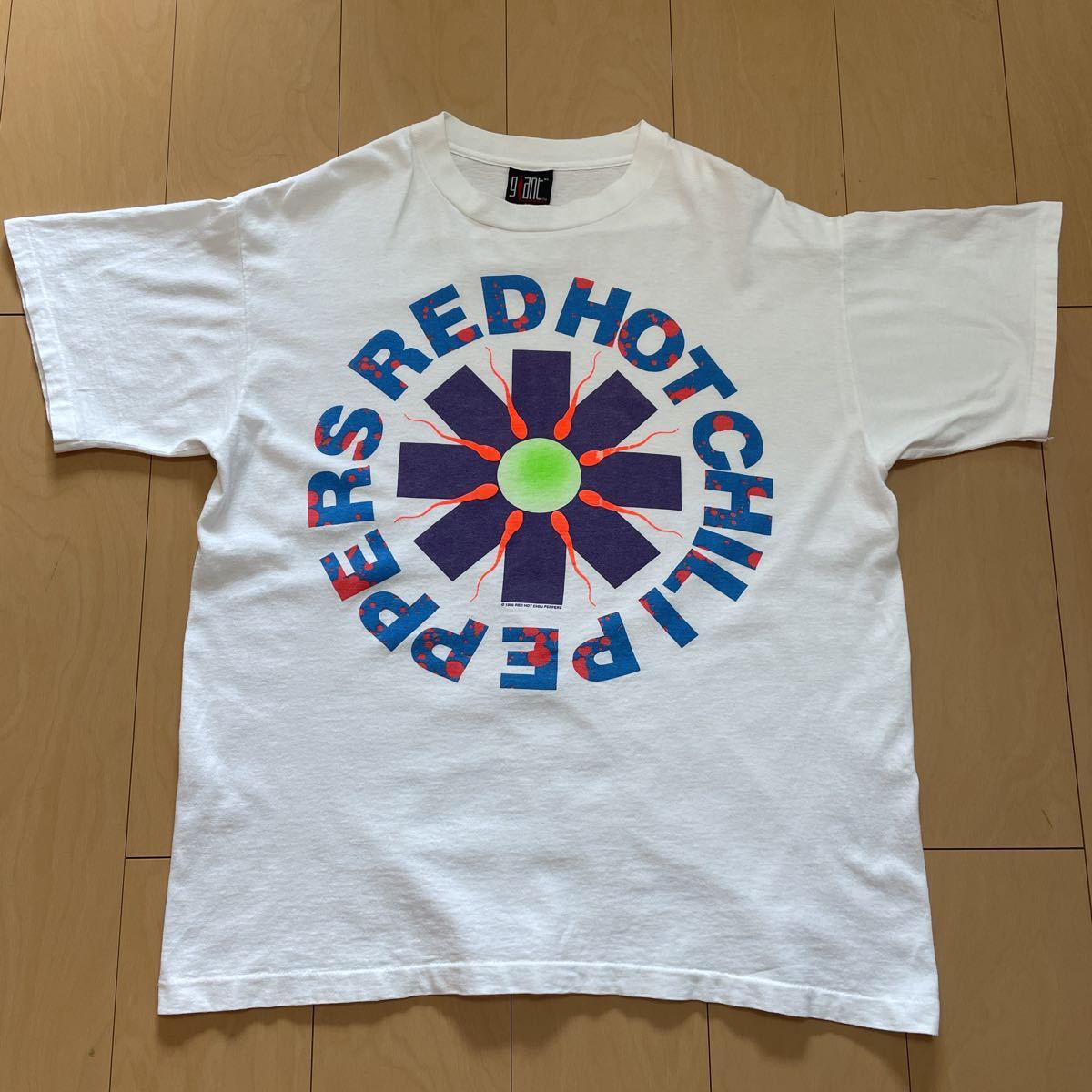 やや傷や汚れあり S レッチリ RED HOT CHILI PEPPERS ビンテージ レッド ホット チリペッパーズ Tシャツ