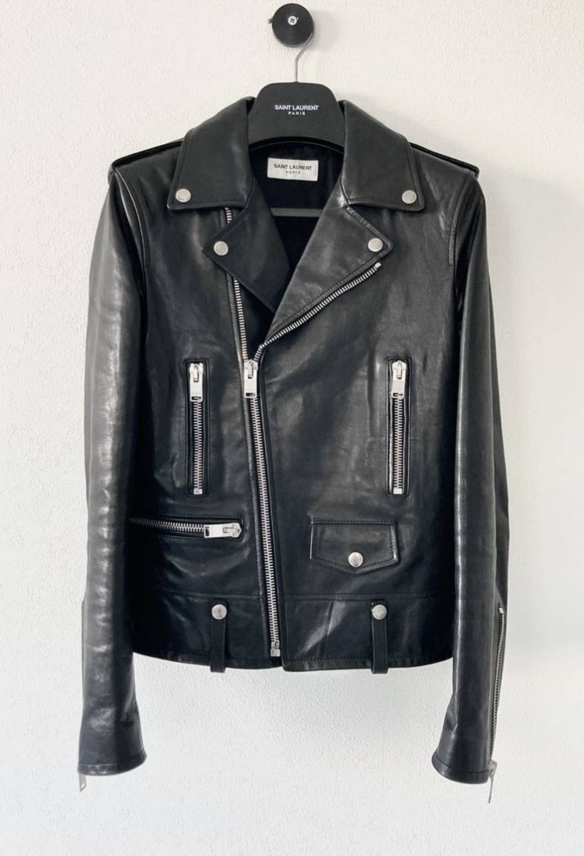 希少 エディ着 サンローラン 16 aw saint laurent paris サンローラン saint laurent エディスリマン ライダース レザー
