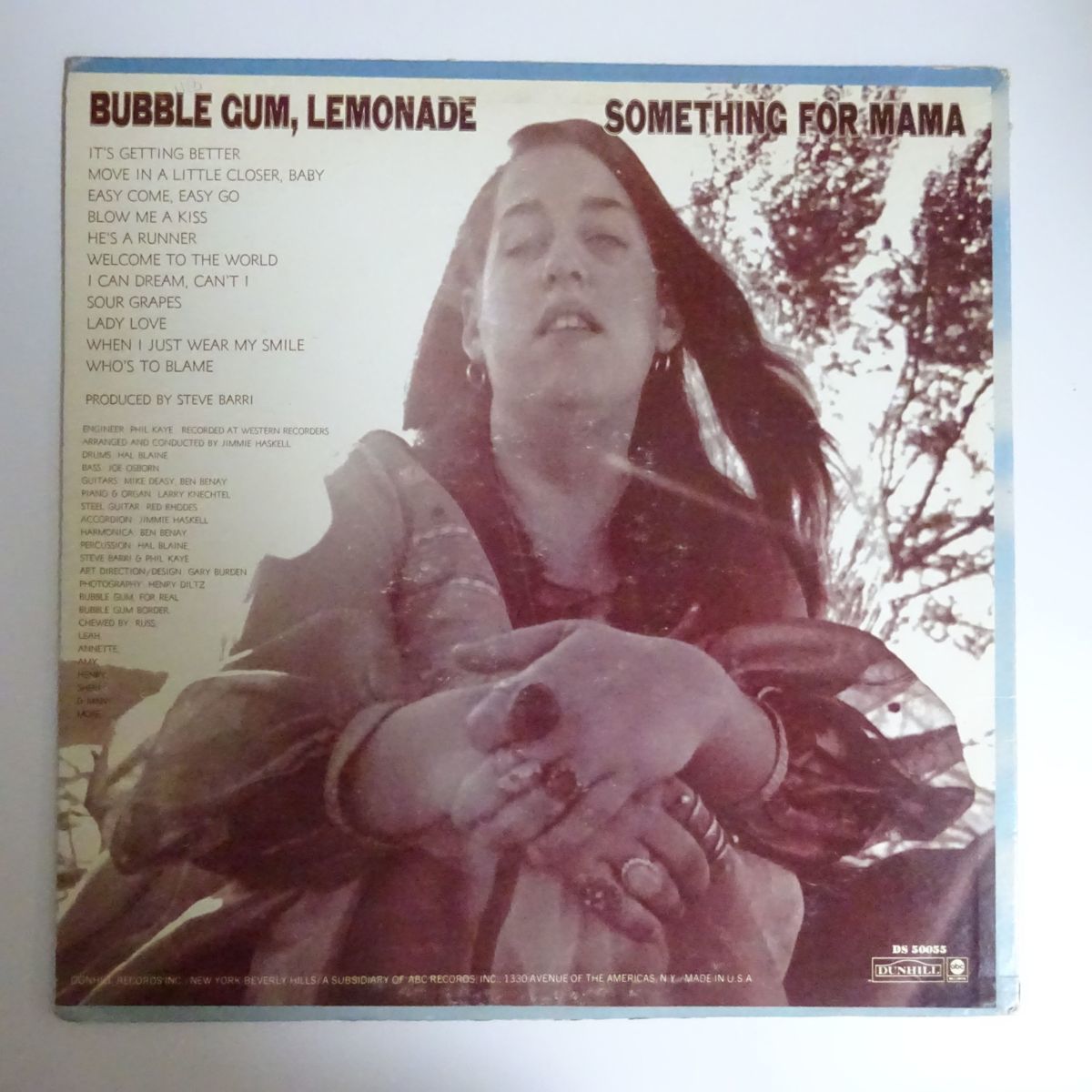 【やや傷や汚れあり】13046290;【稀少US PROMO/白ラベル/USori】Mama Cass / Bubble Gum, Lemonade &... Something For