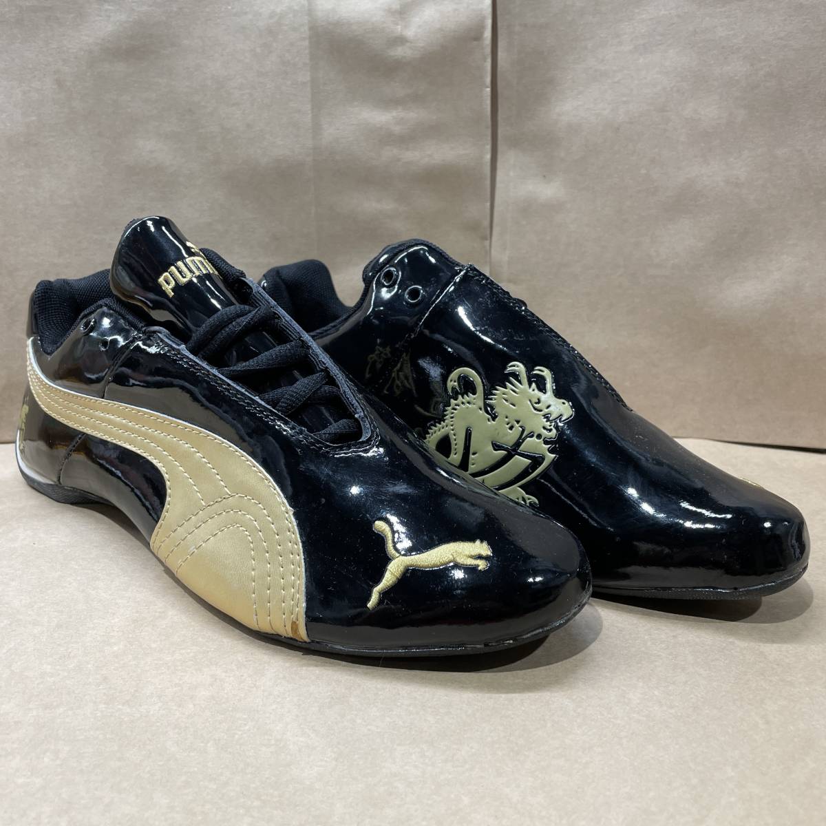 PUMAレーシングシューズRENNKATZEドライビングシューズHI検フューチャーキャットF1サーキット茶スエード スウェード ハイカット激