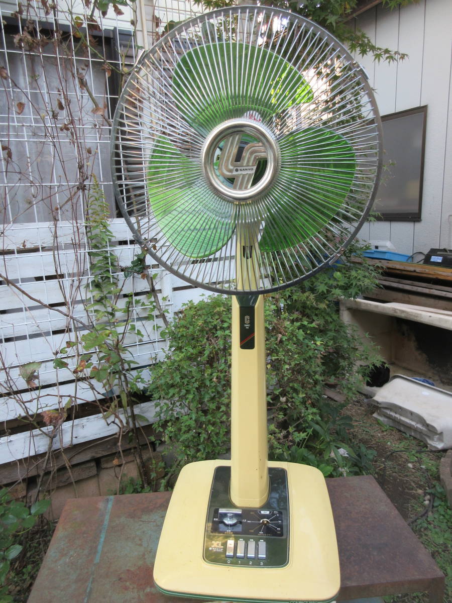 やや傷や汚れあり】昭和レトロ サンヨー扇風機 XL、EF-C30XL 可動品
