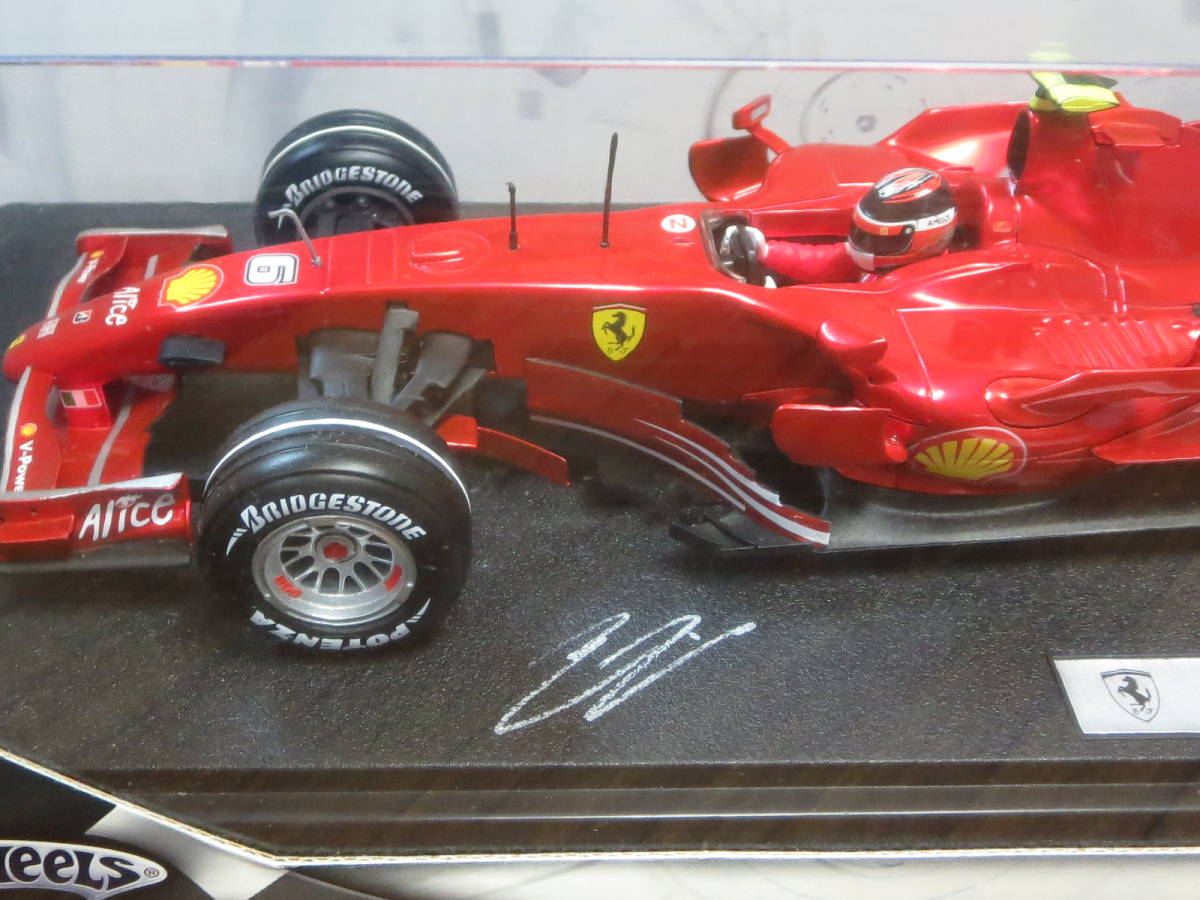 未使用】【ライコネン直筆サイン入り】フェラーリF2007 ワールド