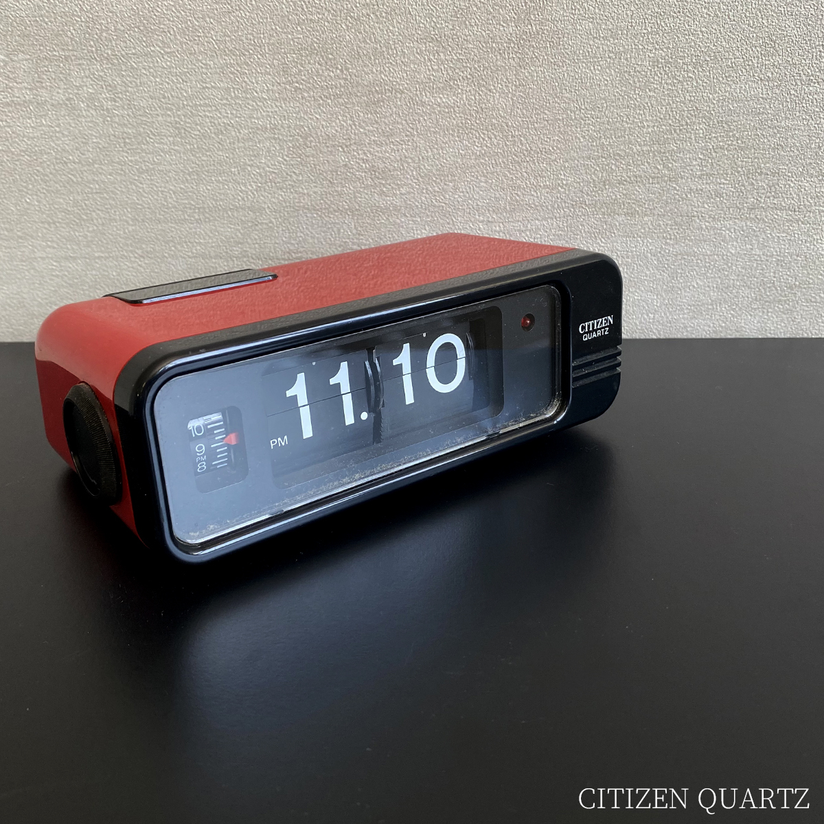 昭和レトロ シチズンデジタル パタパタ時計 レッド 置時計 【公式通販】