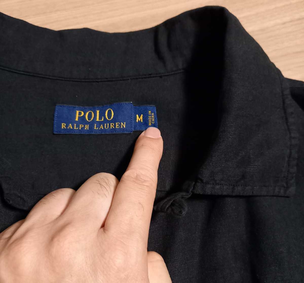 目立った傷や汚れなし】激レア青タグ!黒BLACKサイズMビンテージpolo