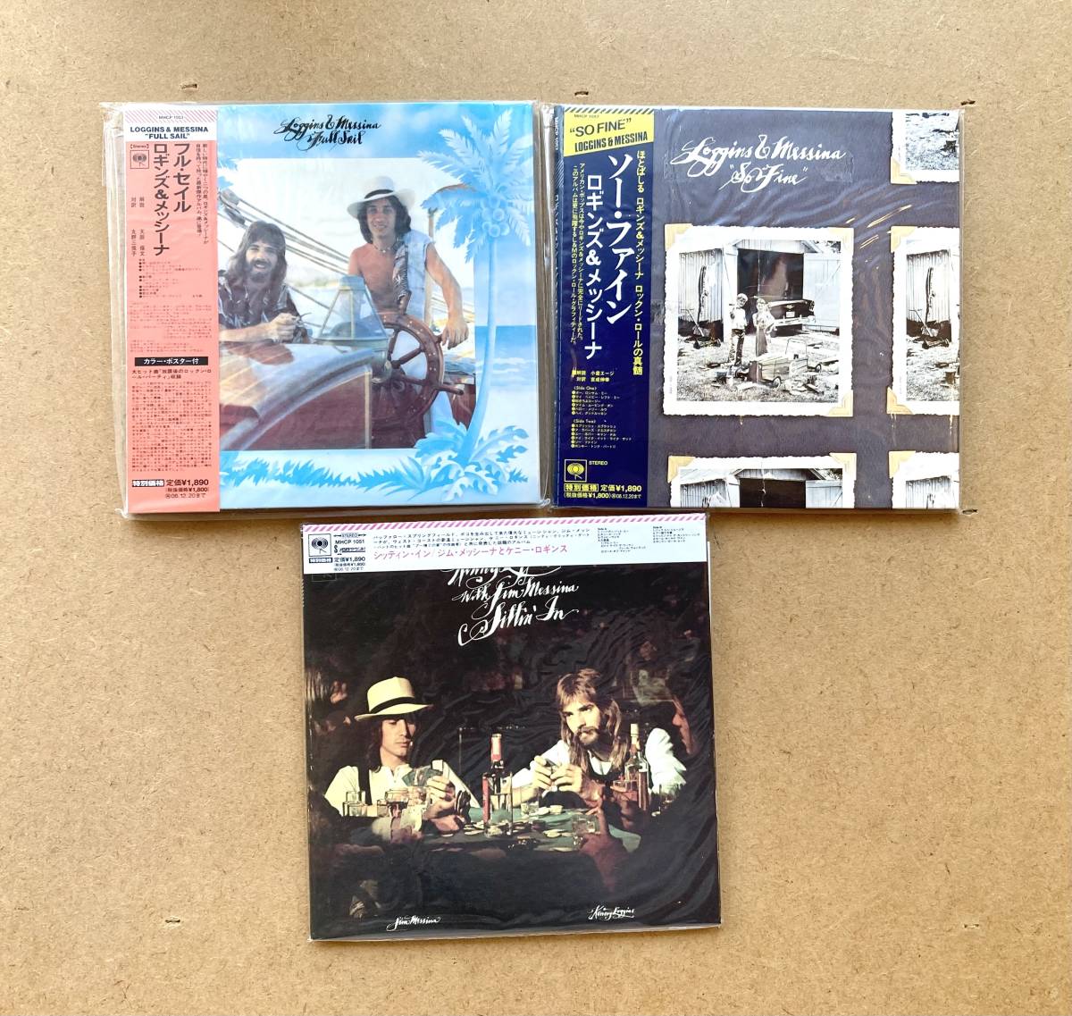 【目立った傷や汚れなし】 極美品 ロギンス＆メッシーナ(Loggins & Messina) 紙ジャケCD合計3枚セット! Full Sail