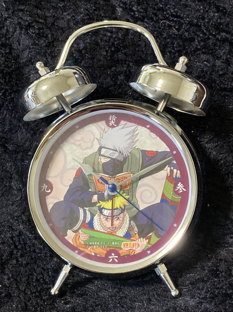 未使用に近い】☆ NARUTO 〜ナルト〜 カカシの音声入り目覚まし時計