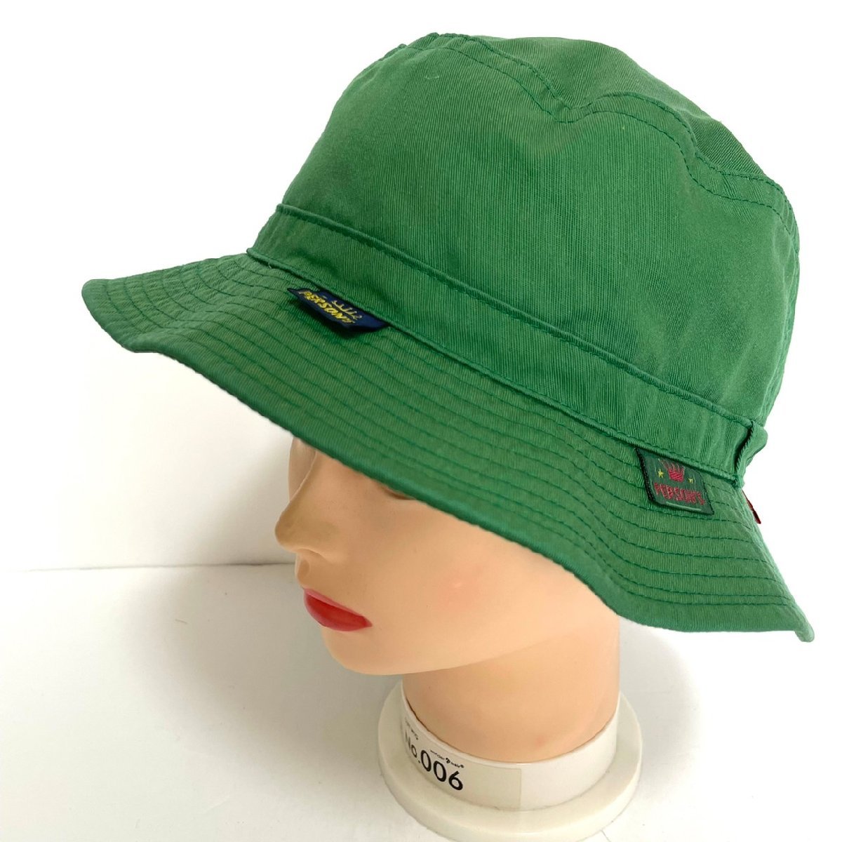 【目立った傷や汚れなし】(^w^)b 90s ヴィンテージ パーソンズ ハット アンド キャップ グリーン PERSON’S HAT＆CAP