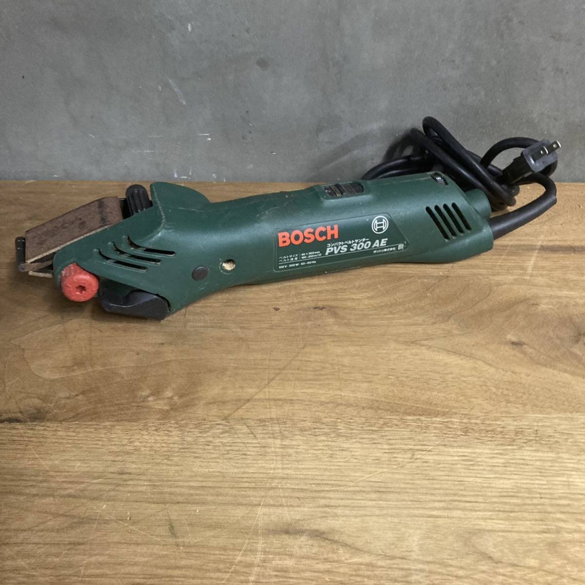 【傷や汚れあり】BOSCH コンパクトベルトサンダー PVS300AE 研磨 カンナ ボッシュ の落札情報詳細 ヤフオク落札価格検索 オークフリー