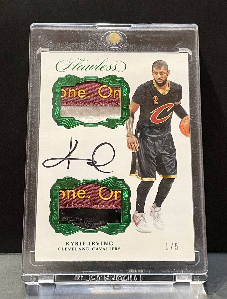 Carte Kyrie Irving 2016 Panini – Finale Jeu 3 – Bleu SSP Numérotée 1/5 – Cavaliers