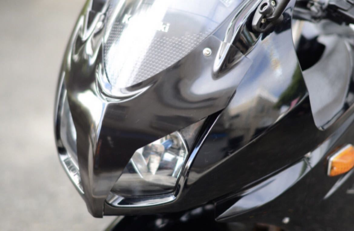 ニンジャ250rアイラインカウル フロントカバー マスクex250k 08 12年ninja250rカスタムに の落札情報詳細 ヤフオク落札価格情報 オークフリー スマートフォン版