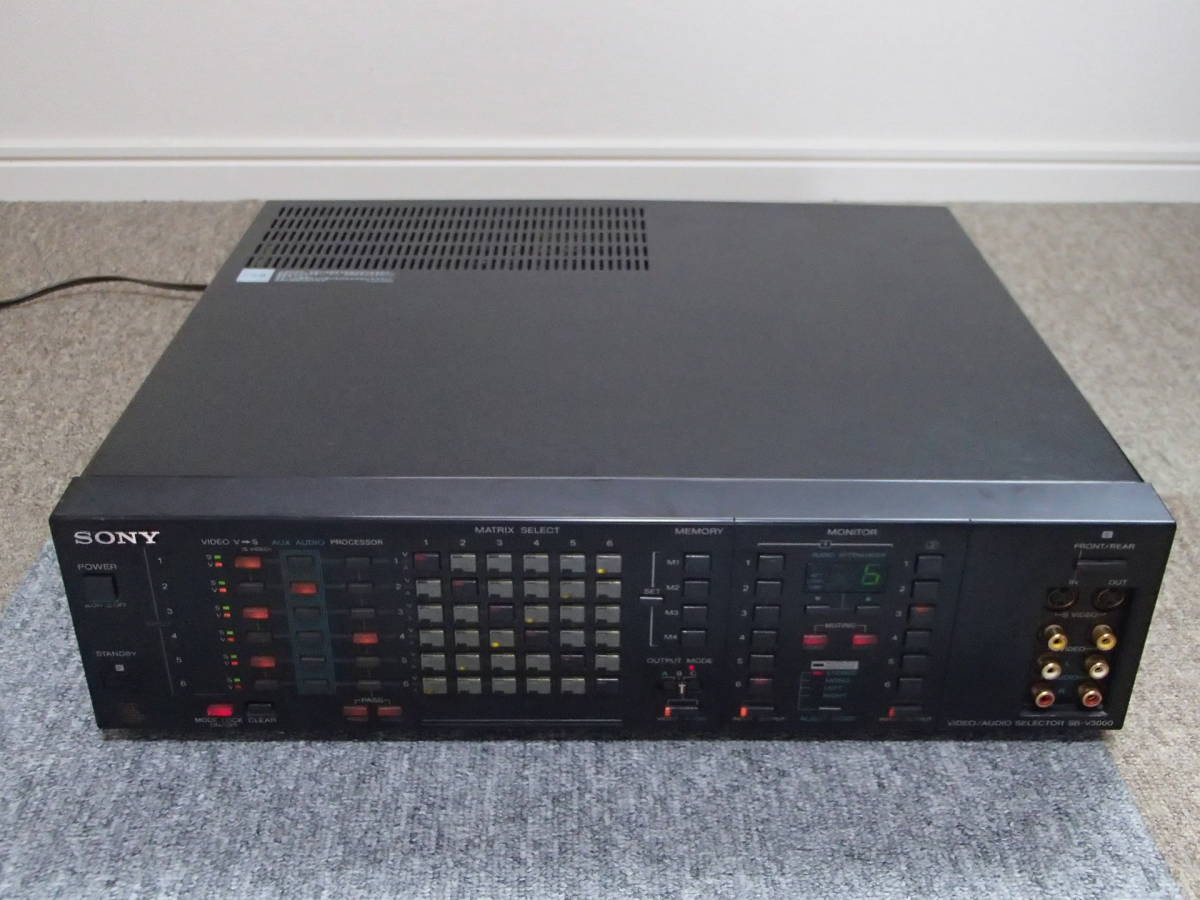 【やや傷や汚れあり】☆動作確認済☆S端子対応☆録音等に使用出来る前面音声外部出力付き☆ SONY AV SELECTOR SBV40S