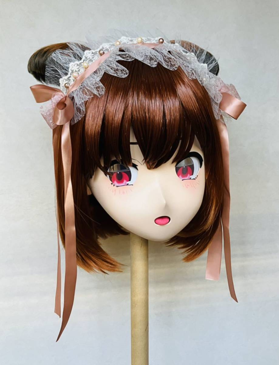 ぼっち・ざ・ろっく！ 喜多郁代風 着ぐるみ 美少女 マスク 後頭部ファスナー 美少女 着ぐるみ マスク 後頭部ファスナー仕様 ぼっち・ざ・ろっく