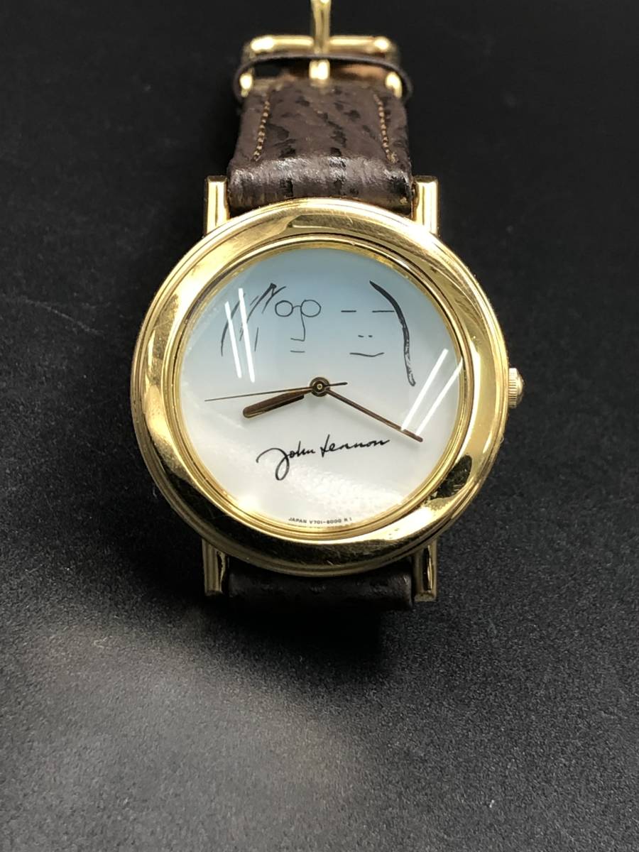 ★SEIKO セイコー18K腕時計★　ジョン・レノン　リトグラフ・タイプ