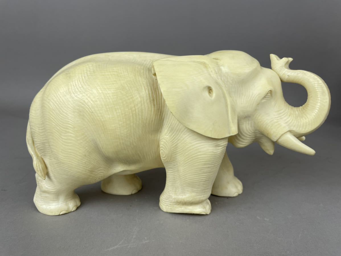 天然マンモス牙美しい手作り彫刻 金鶏報喜·一挙で有名になった 筆筒