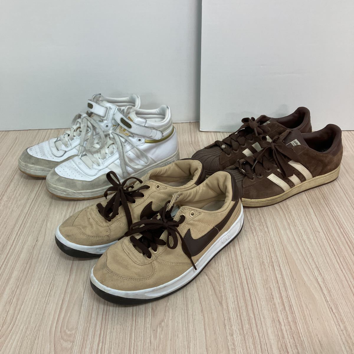 【傷や汚れあり】H25 adidas NIKE アディダス ナイキ ハイカット ローカット スニーカー シューズ 靴 スーパースター