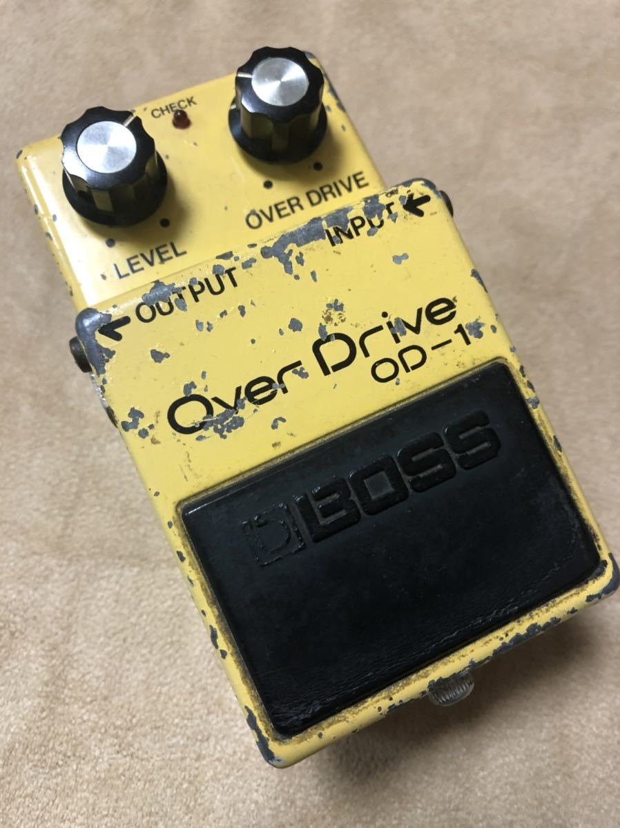 【傷や汚れあり】★1円スタート★Boss OD1 Over Drive オーバードライブ エフェクター ボス エレキギター Made in