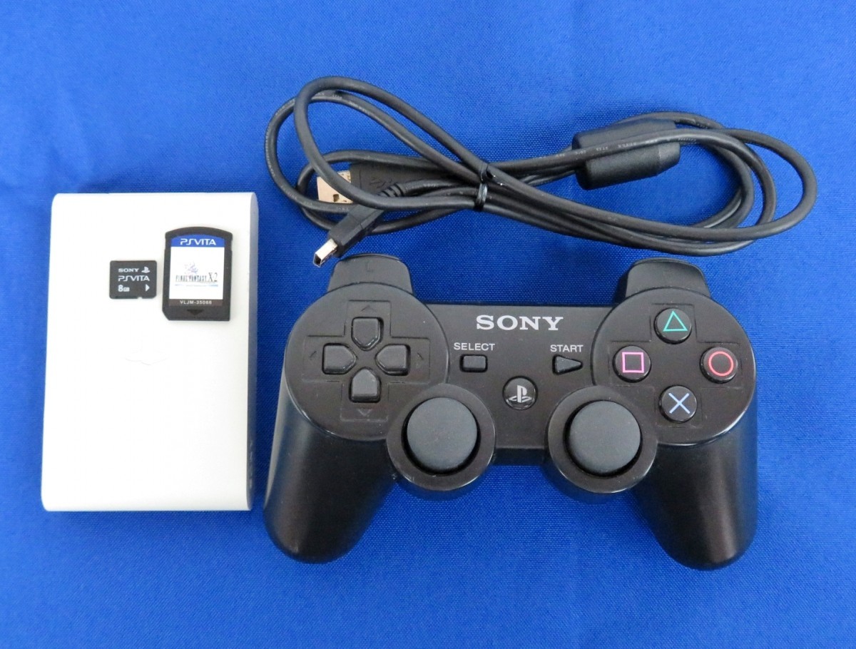 【中古】まとめ 3点 SONY PS Vita TV VTE1000 ソフト ファイナルファンタジー X2 メモリーカード8GB USB