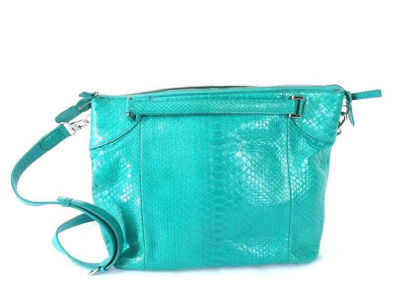 【やや傷や汚れあり】1円 エキゾチックレザー ショルダーバッグ エメラルドグリーン BV222の落札情報詳細 ヤフオク落札価格情報 オークフリー