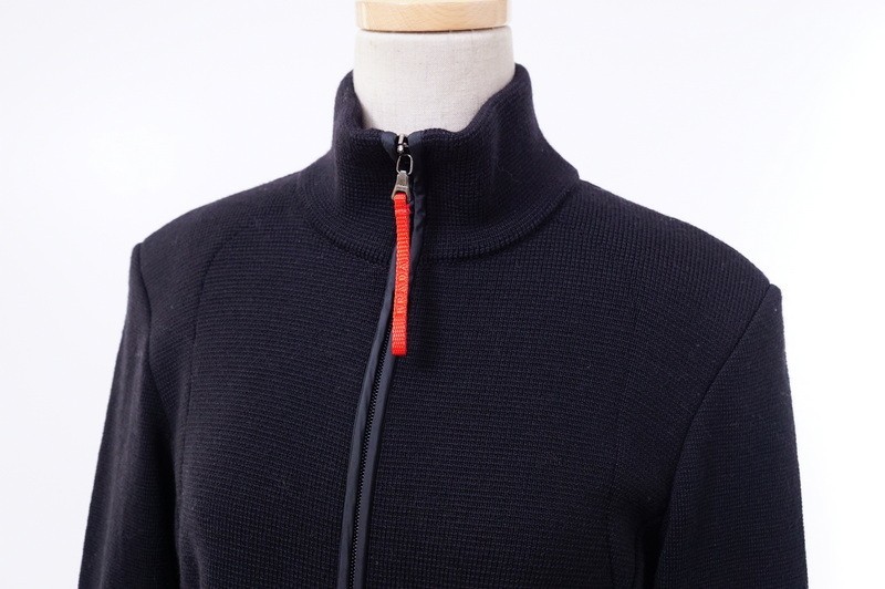 新品 PRADA ハイネックジップアップWOOLカーディガン