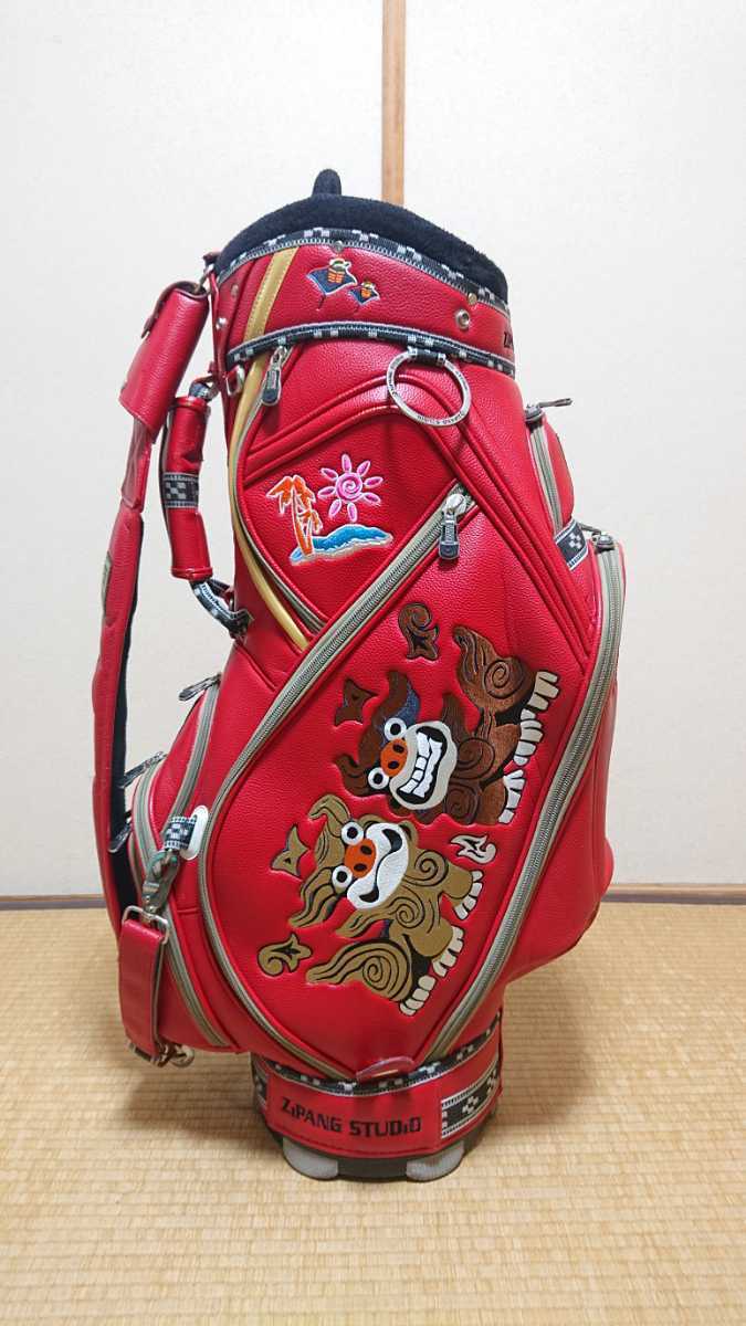 希少 琉球ゴルフ キャディーバック ゴルフ シーサー ZIPANGSTUDIO