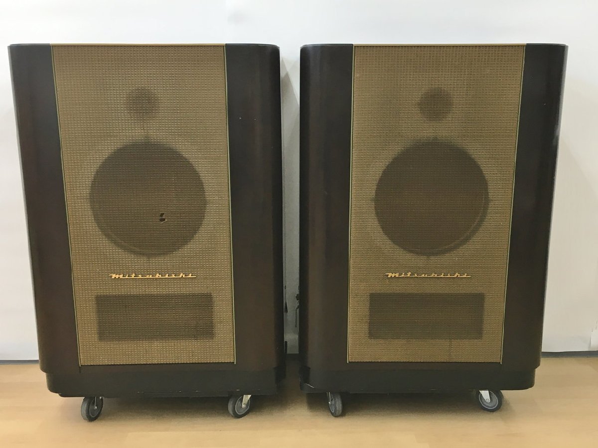 【全体的に状態が悪い】三菱電機株式会社 MITSUBISHI DIATONE ダイヤトーン R305形モニタースピーカー BTS-6131 ...