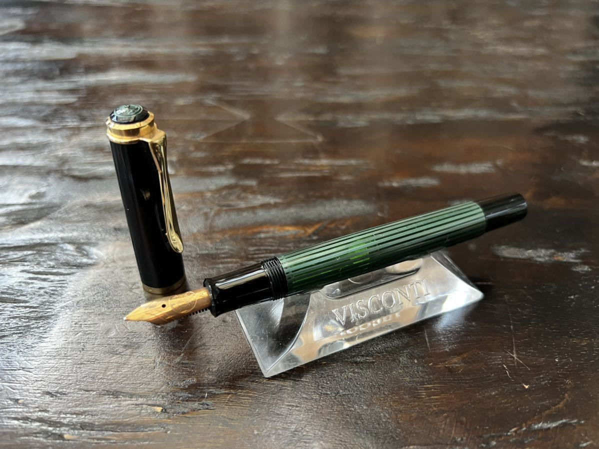 レア天冠】ペリカン 緑彫天冠 k400 ボールぺン