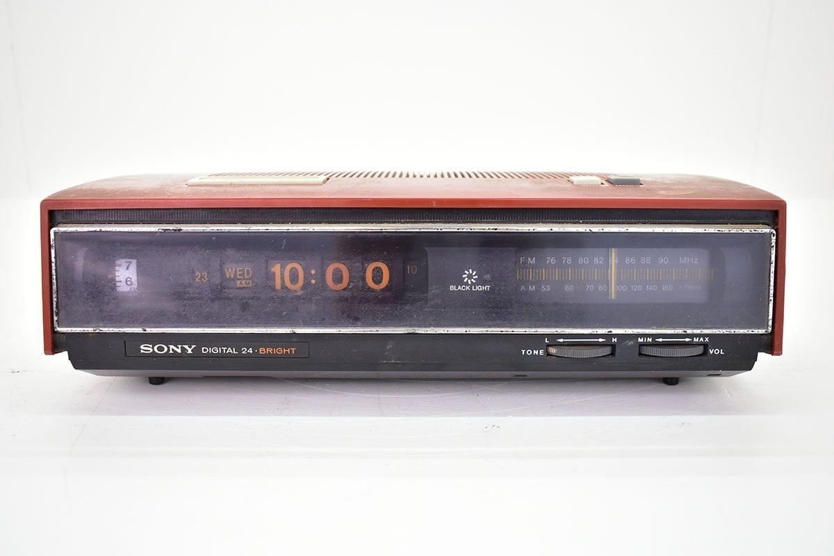 【傷や汚れあり】SONY TFMC500 DIGITAL24 FM/AM デジタルクロック ラジオ[ソニー][パタパタ時計][カレンダー