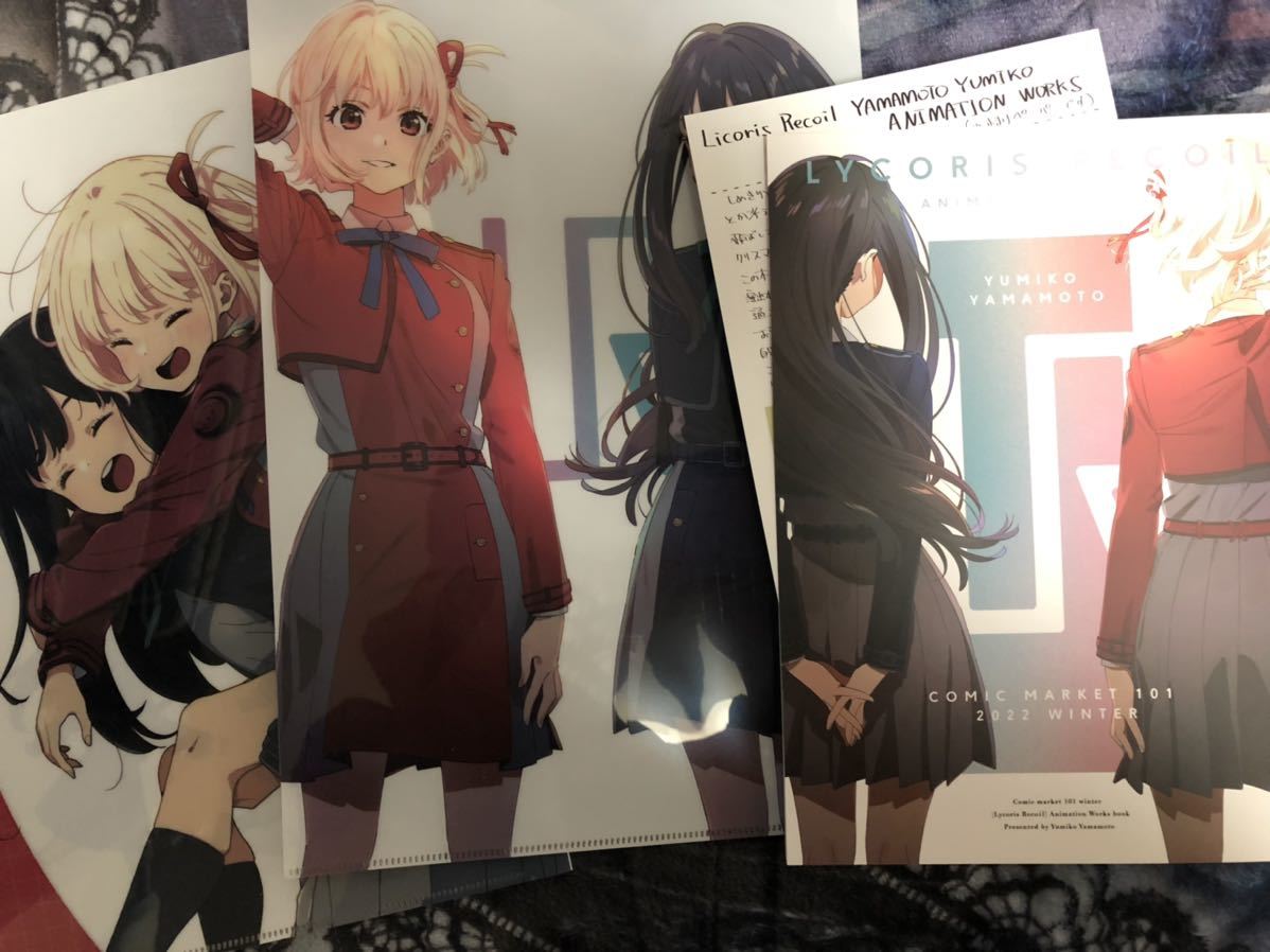 リコリス・リコイル 山本由美子 ANIMATION WORKS クリアファイル付 リコリス・リコイル 山本由美子 ANIMATION WORKS クリアファイル