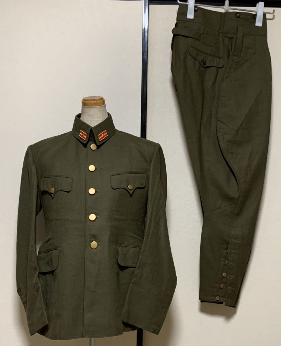 未使用に近い】陸軍の将校の服(薄手・上下) 旧日本軍/陸軍/昭和/軍隊