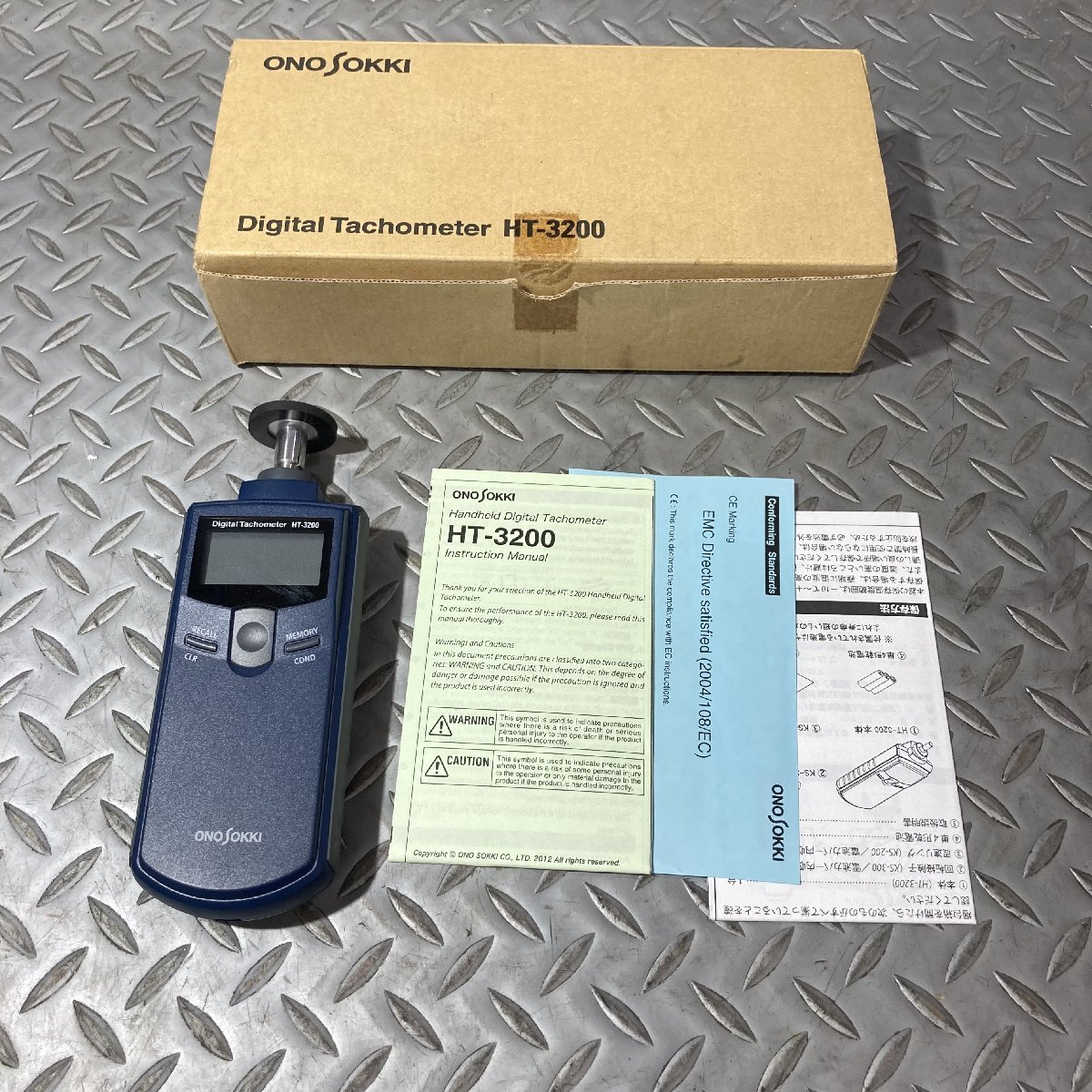 【目立った傷や汚れなし】【中古品 / 動作品】小野測器 接触式 デジタルハンディタコメータ HT3200 回転計の落札情報詳細 ヤフオク