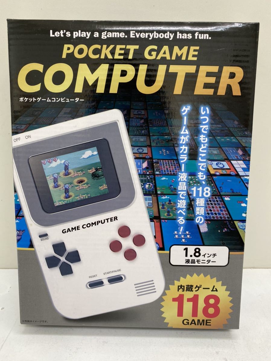 【未使用】☆ポケットゲームコンピューター☆1.8インチ 液晶モニター 内蔵ゲーム118種類★カラー液晶 携帯 ゲーム ピーナッツクラブ 新品未 ...