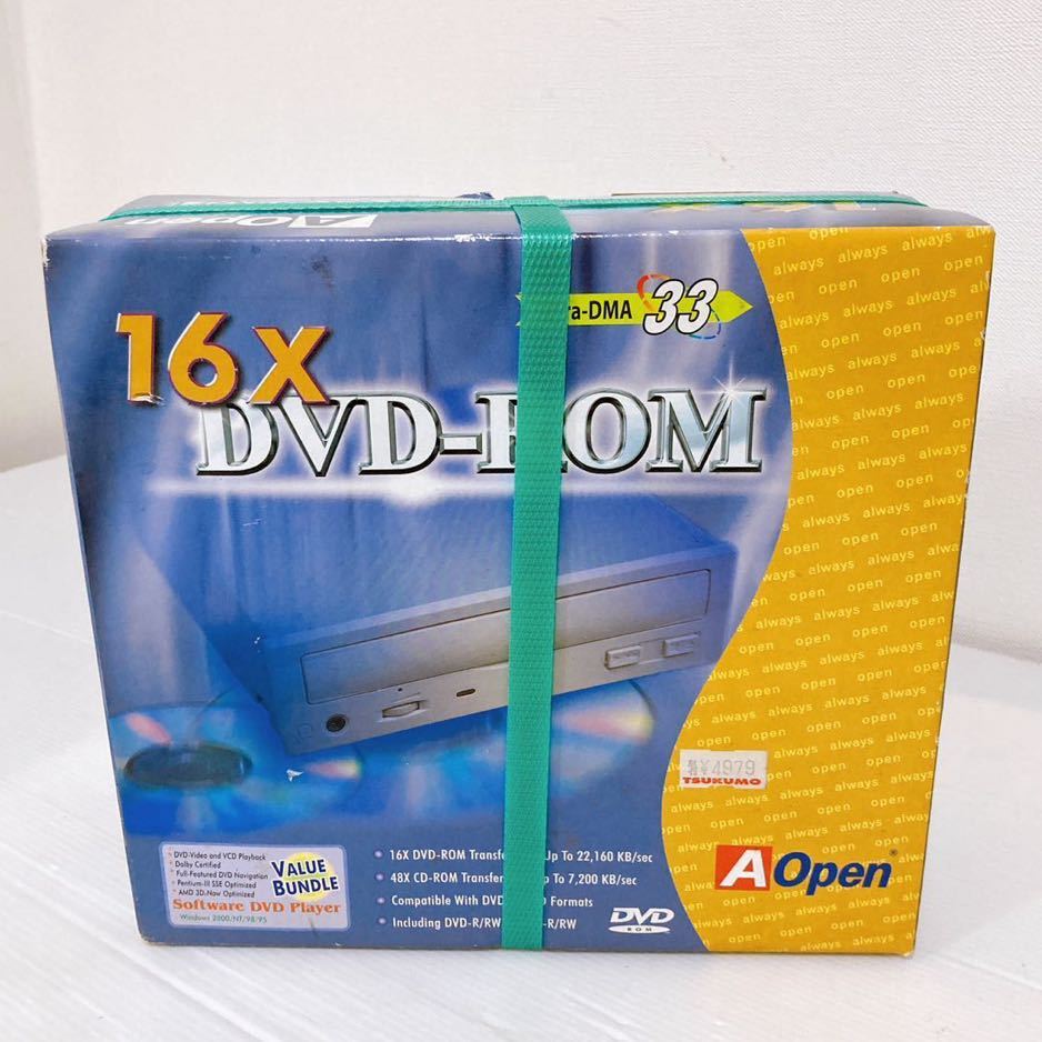 【未使用】 新品・未開封 A OPEN 16×DVDROM ドライブ / FULL COMPATIBILITY HUGE CAPACITY