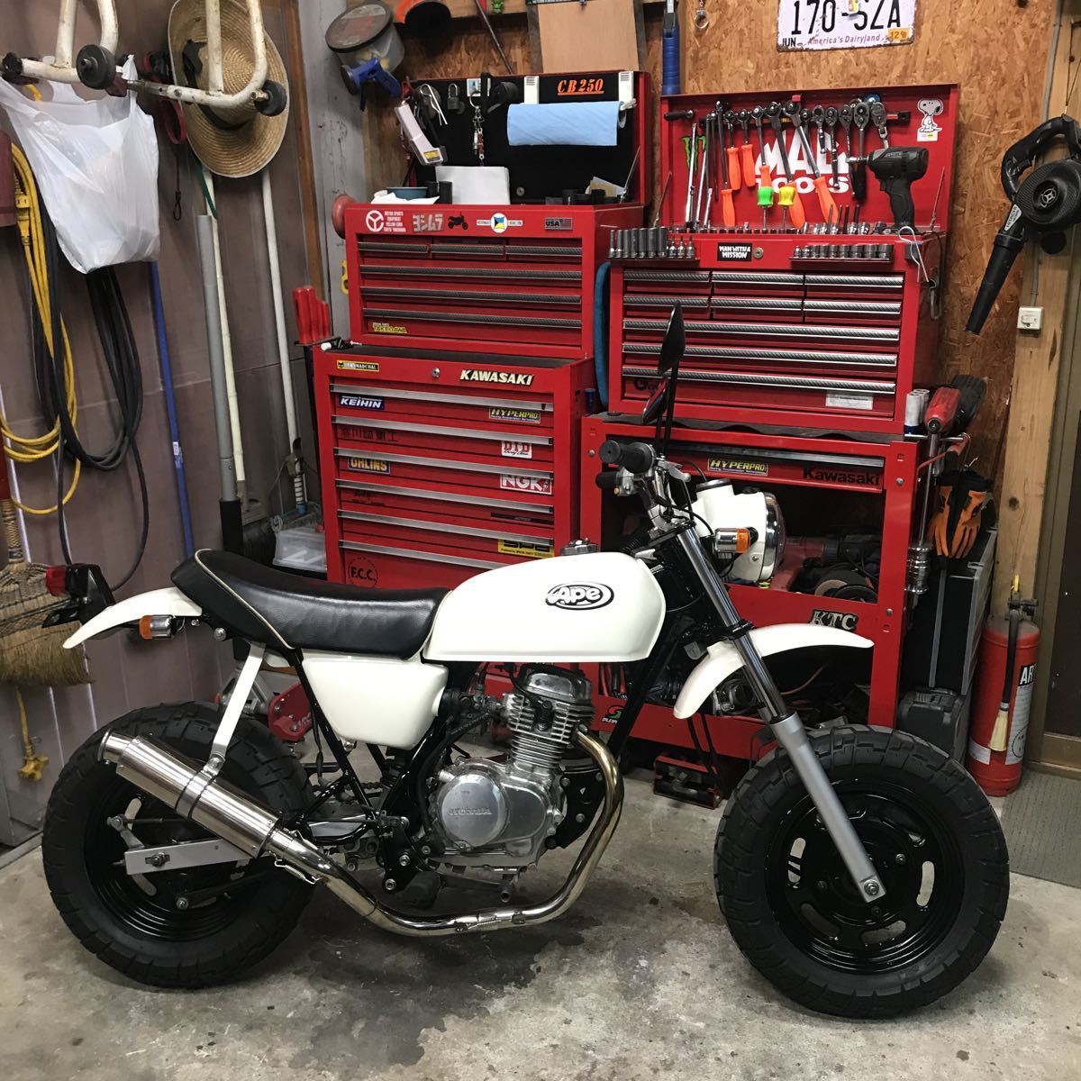 NSF100 公道仕様 NSR改エイプ100エンジン