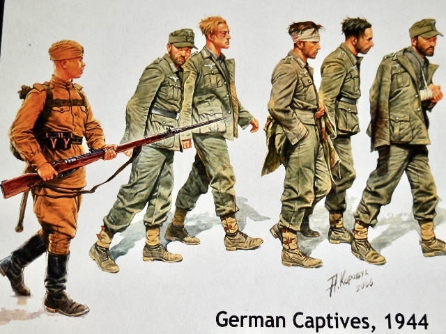 Masterbox 1:35 – German Captives, 1944 – Kit Di 6 Figure In Plastica Per Modellismo – MAS3517