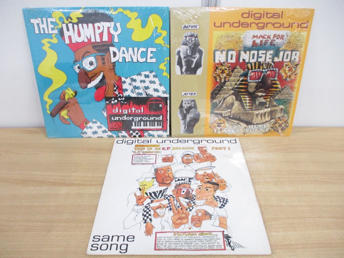 【全体的に状態が悪い】 01)Digital Underground 輸入盤 12インチレコード まとめ売り3枚セット/アナログ盤/ヒップ